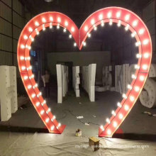 LED  Marquee illuminated Letters  Led Stainless steel bulb letter 3D Led logo sign